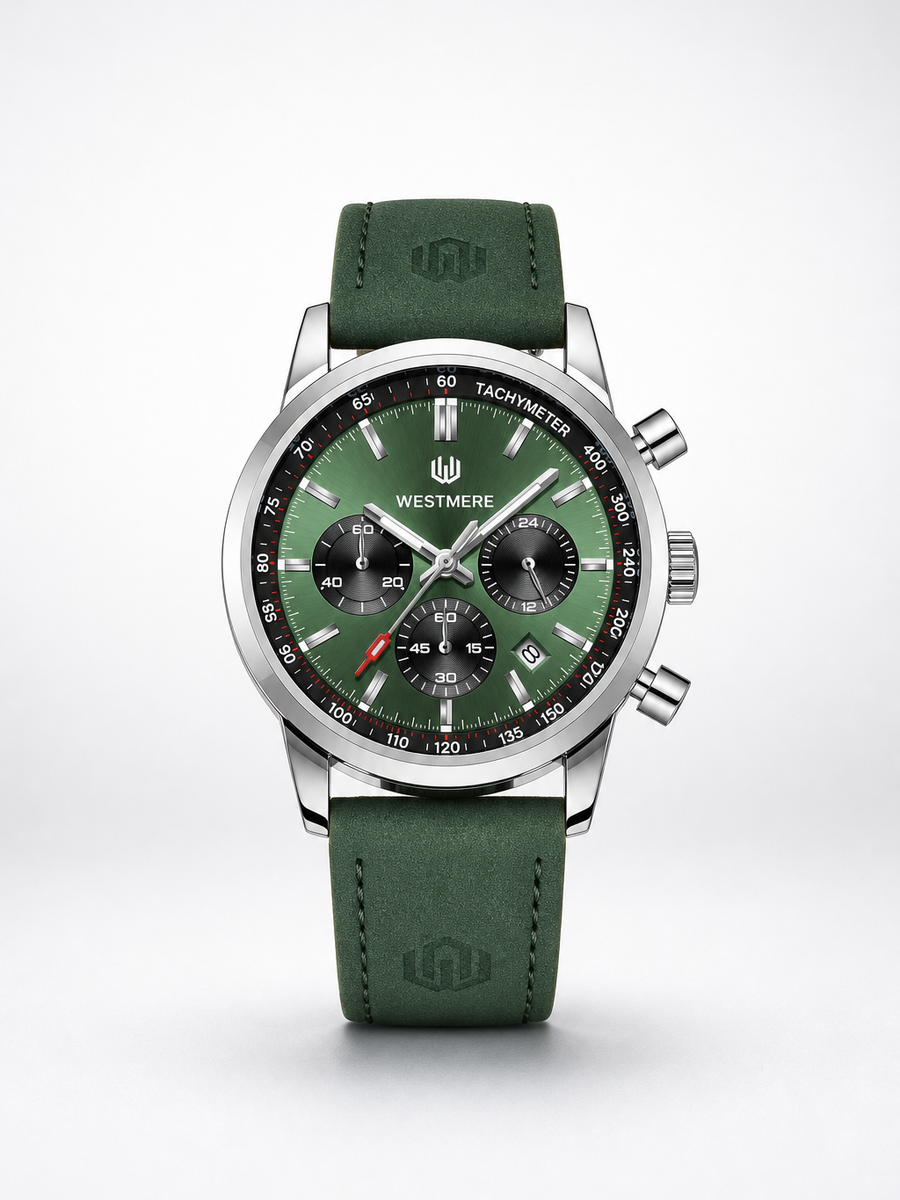 The Clerkenwell – Silver / Green Dial