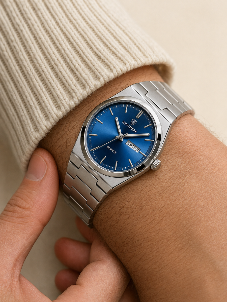 The Chelsea — Steel Blue — Lifestyle Wrist Shot